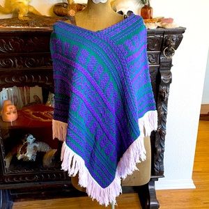 Beautiful vintage fringe poncho